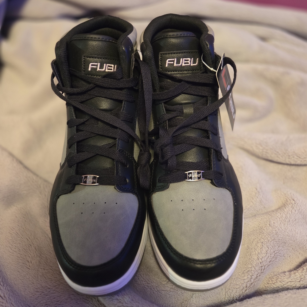 FUBU Men's Black & Gray High-Top Sneakers